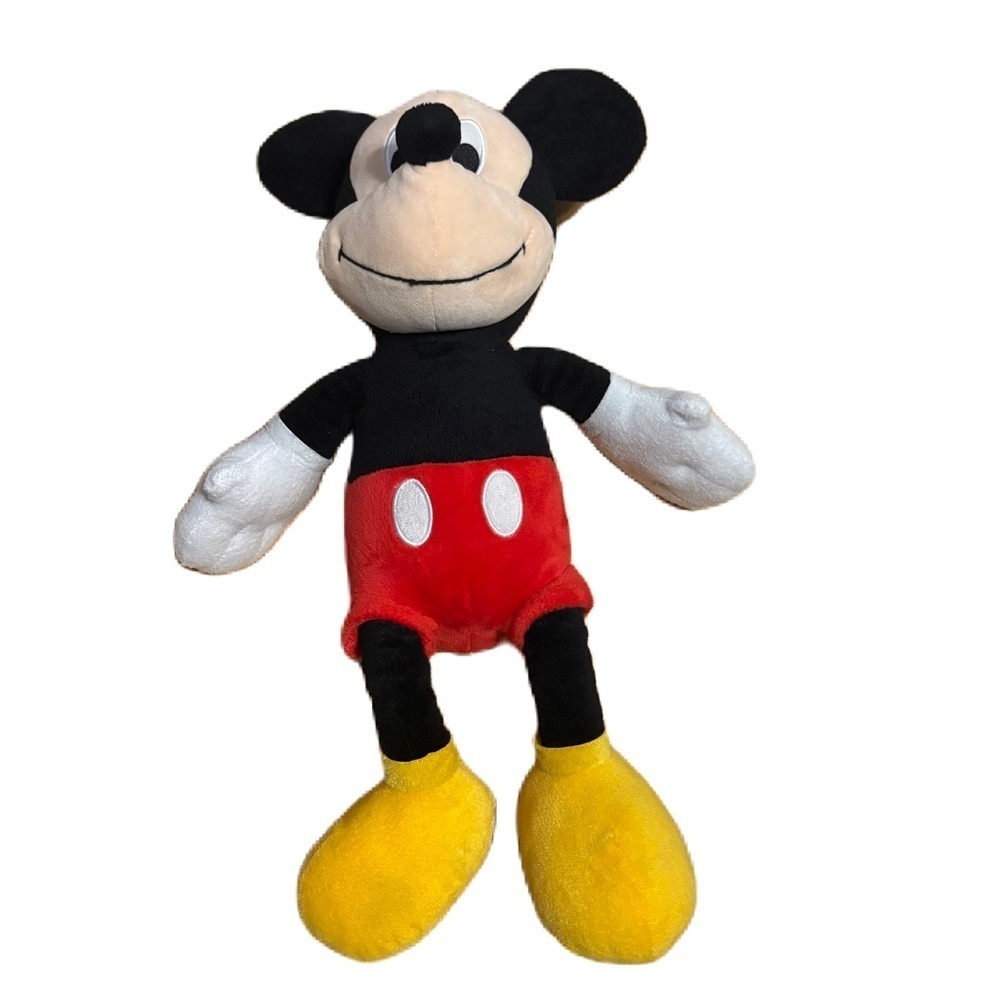 Disney Mickey Mouse Plush Stuffed Animal Black Red Kids Toy
